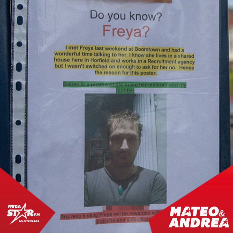 Damos #follow a Nick q ha empapelado su ciudad para encontrar a una chica #MateoYAndreaASaco megastar.fm/mateoyandrea/b…