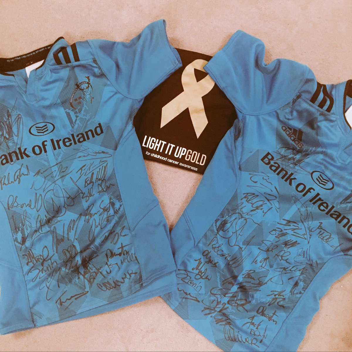 To mark The Childhood Cancer Foundation's 'Light It Up Gold Campaign' in September, Win a signed jersey, RT to win