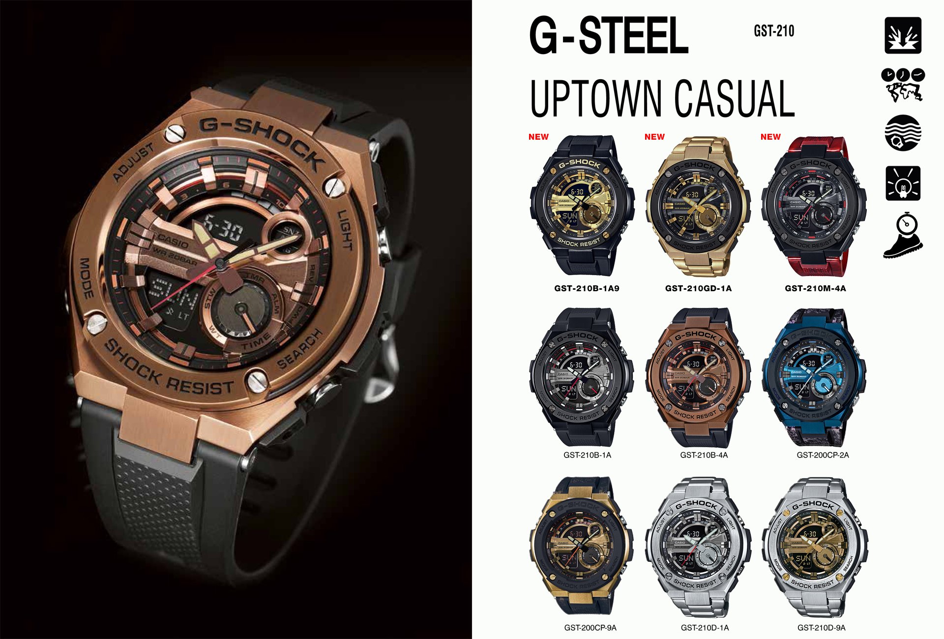 G shock hotsell gst 210