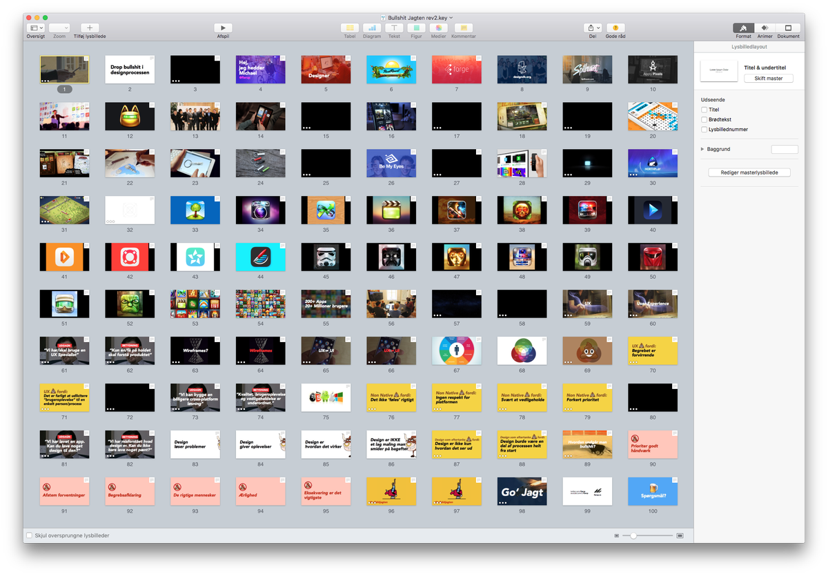 flarup's tweet photo. Just brushing up on my talk for #fo16dk. 100 Slides! Going to be fun. https://t.co/T6qRsaucbY