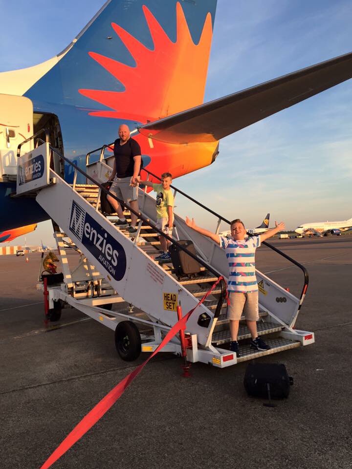 #jet2 thank you for our fabulous flight to Alicante. This photo sums up my son's excitement