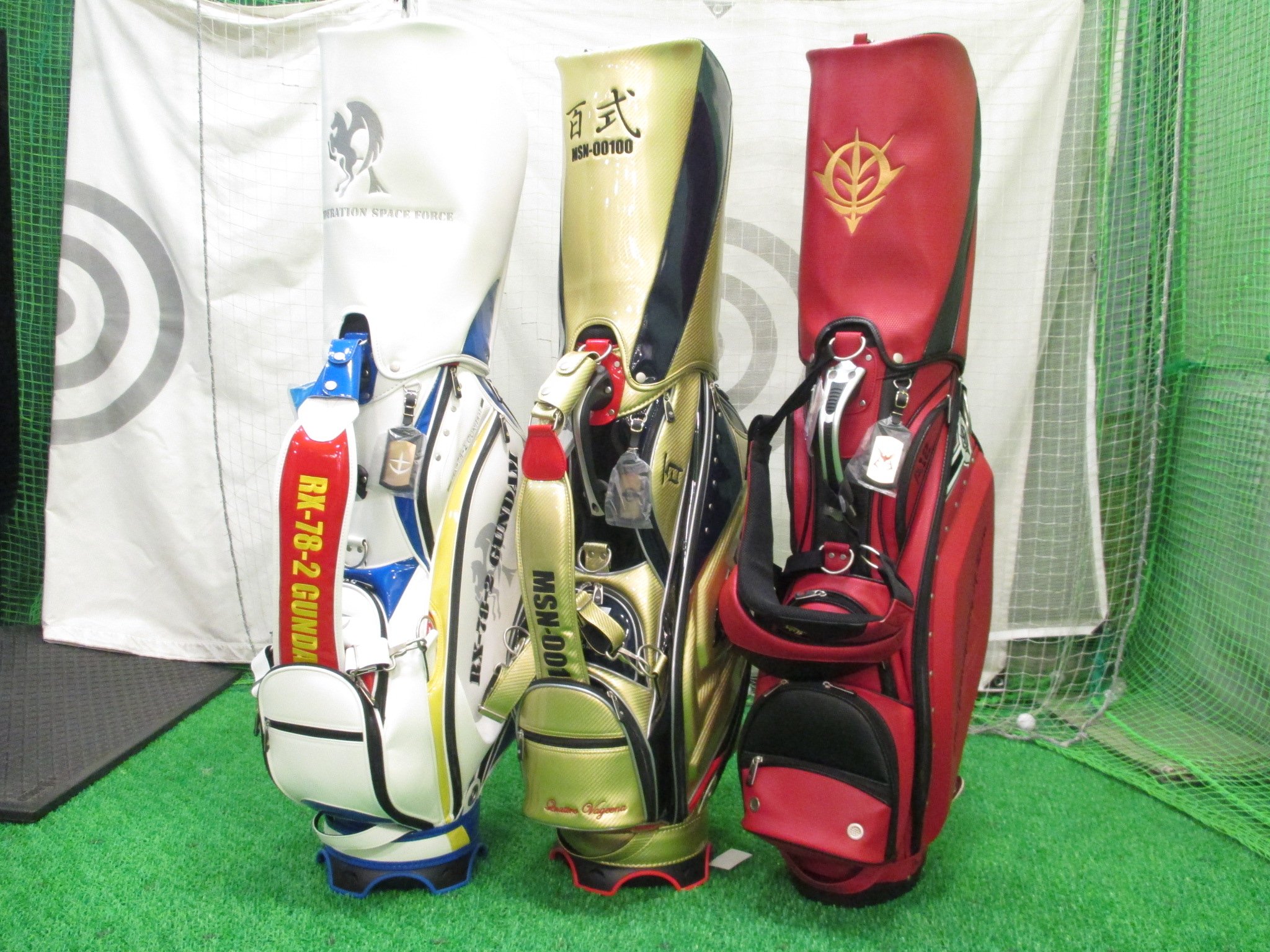 シャア　キャディバッグ　ゴルフ シャア ガンダム キャディバッグ ゴルフバッグ