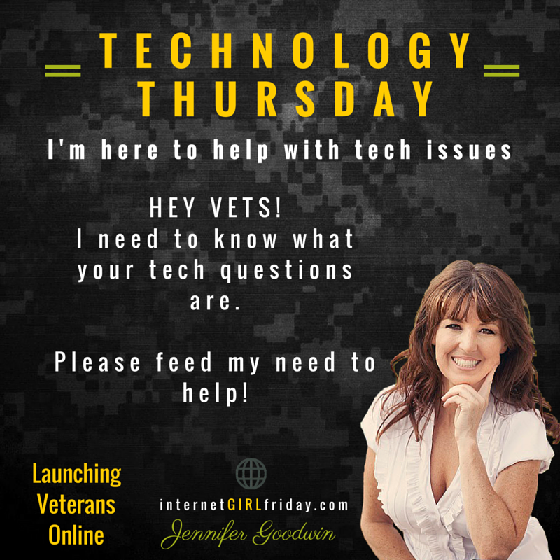 thatJENgirl's tweet image. TECH ANSWERS for all Veteran Owned Businesses #technologythursday #techthursday #freeanswers #support #justask
