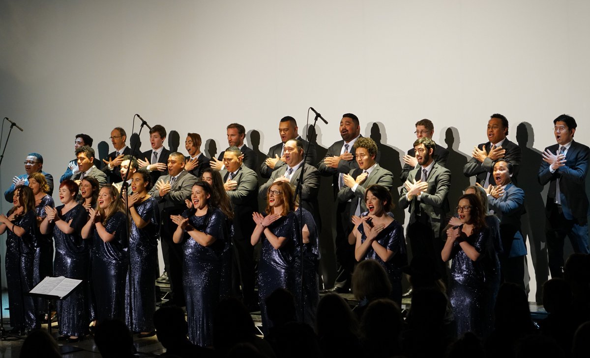 GraduateChoirNZ's tweet photo. Still buzzing from @adrianhailwood's show at #NZFW. "One of the most beautiful moments of Fashion Week" -@nzherald https://t.co/JY7Eq74a2n