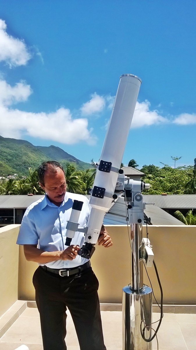 Watch live from our #observatory, the Ring-of-fire solar eclipse that’s taking place today Thursday. #solareclipse