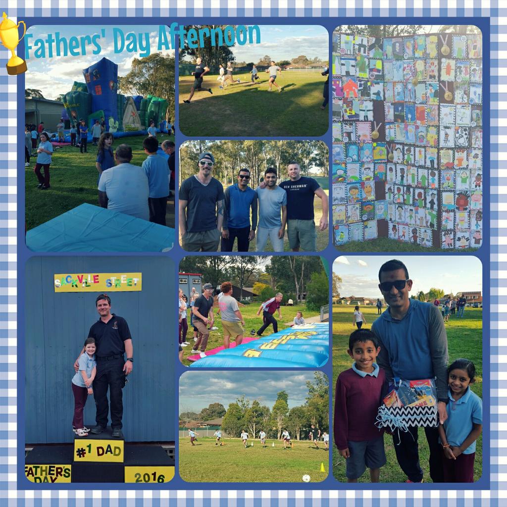 kyliebrinky's tweet photo. 1st ever Fathers' Day Afternoon @SackvilleStPS BBQ, running races, inflatable obstacle course .. lots of fun! https://t.co/DlMfcGU7ZL