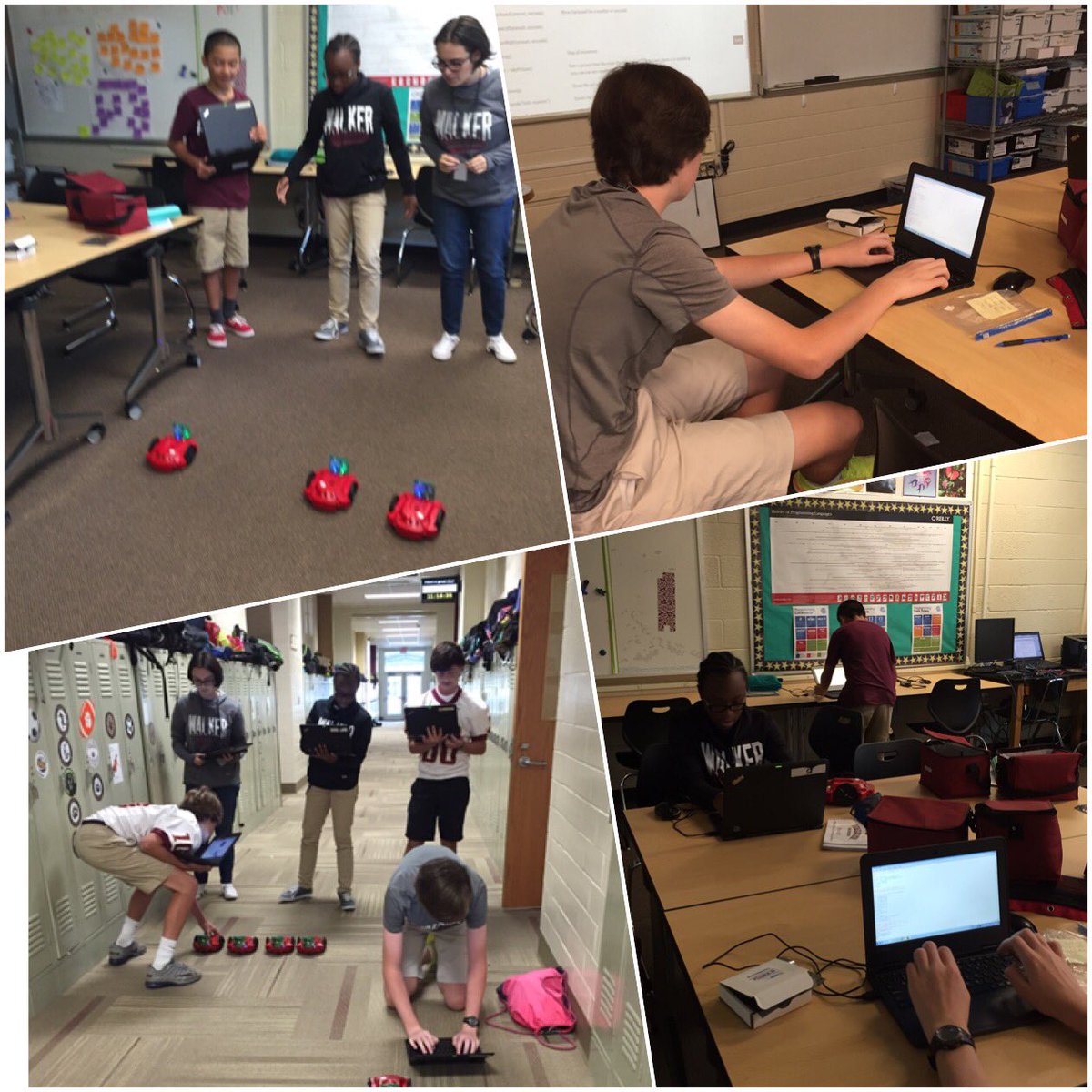 TechieLebron's tweet image. Whose bot can go farther? @TheWalkerSchool #walkerlearns #funprogramming