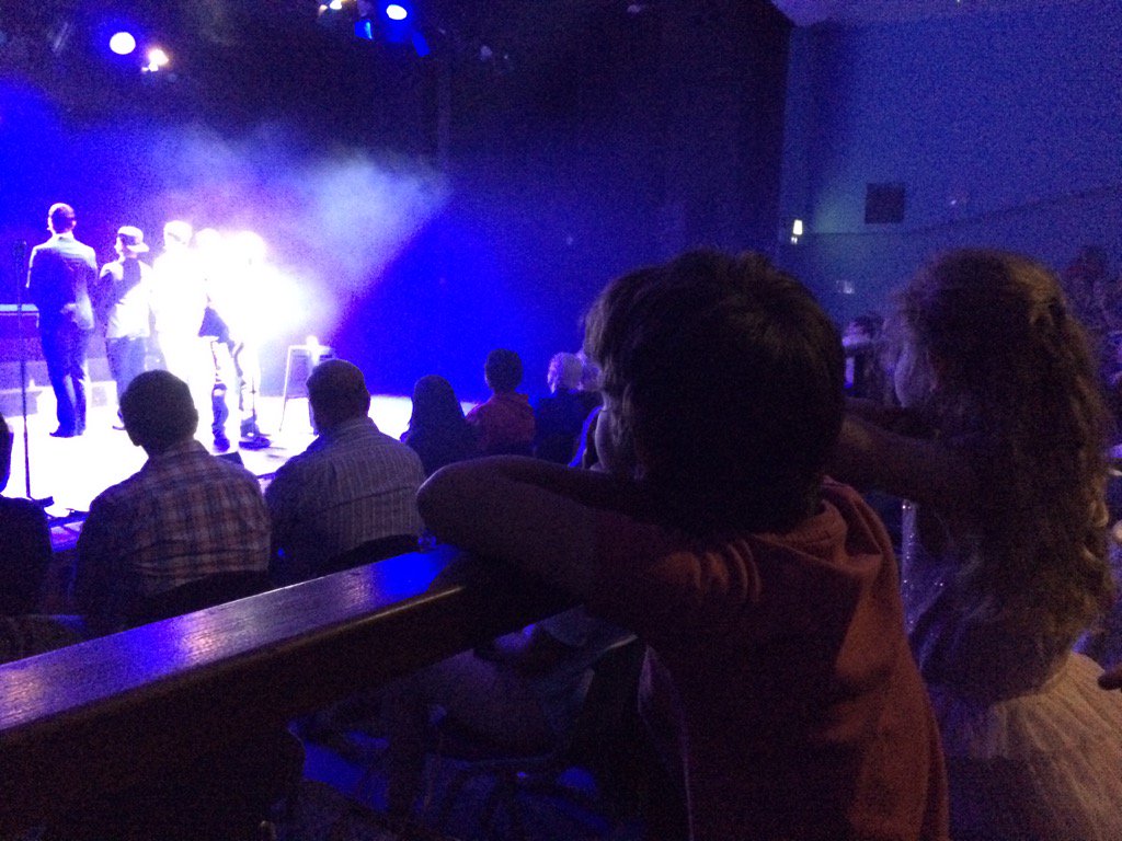 debina's tweet photo. My two children, mesmerised at @thetappack at #edfringe on Monday. Thanks for a highly entertaining hour! https://t.co/LiPNYbnMFU