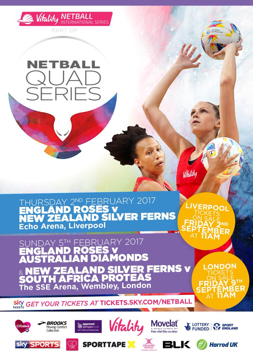 Get ready to grab your #QuadSeries tickets and #RiseForTheRoses! englandnetball.co.uk/watch-heroes-a… part-sale starts tomorrow!