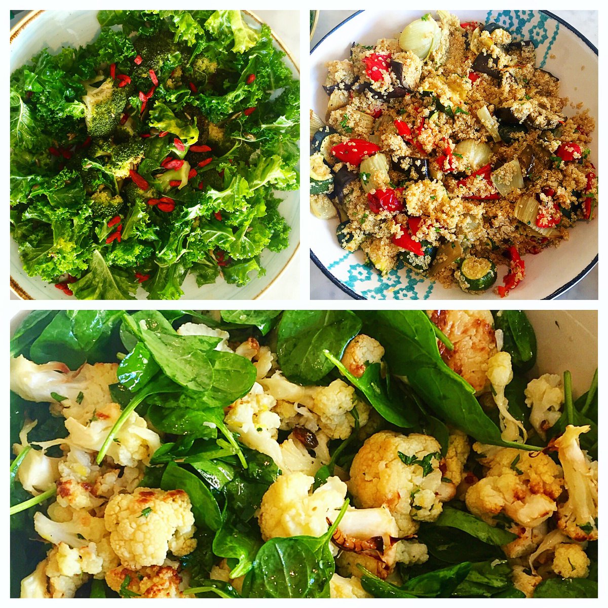 Our Little H salad specials today are all plant-based &amp; full of superfood goodness!! #yum 👌🏻🌱💓 <a href="/HallysLondon/">Hally's</a>