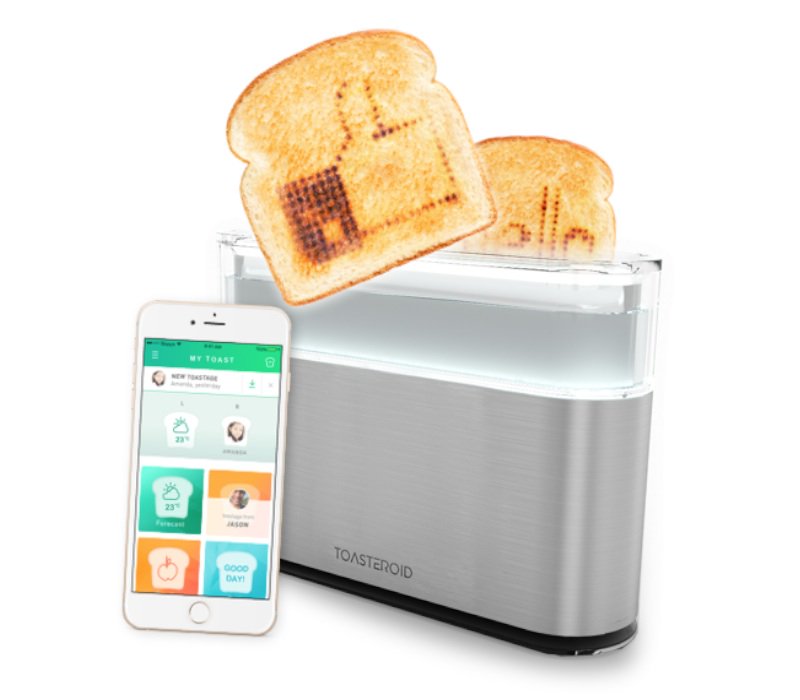 Chatelaine's tweet image. This kitchen gadget personalizes your toast! ow.ly/kT0X303M3H9 @Toasteroid_ #kickstarter