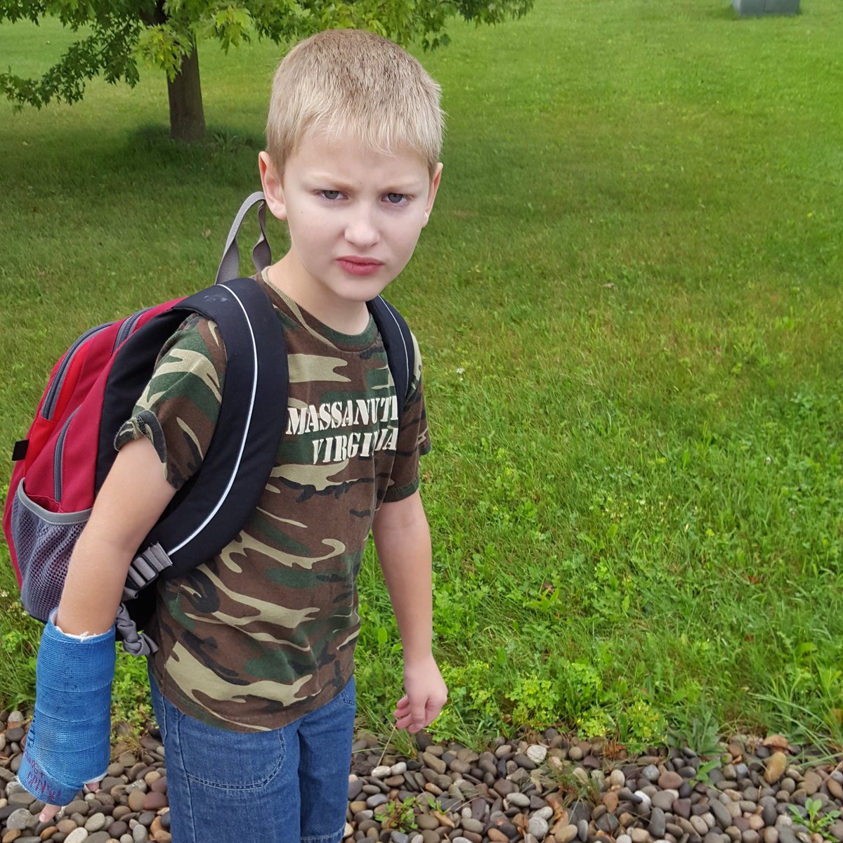 TrainerMikePSU's tweet photo. Never take one day for granted!! My ❤'s full this morning. So blessed...#3rdGrade #FirstDayOfScool https://t.co/y2napqdYfT