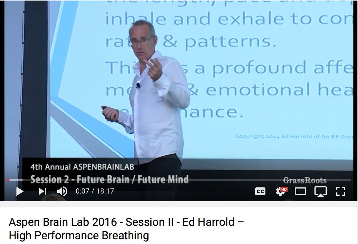 Ed_Harrold's tweet photo. Breath & Brain health discussed at #aspenbrainlab https://t.co/R64wUJ3IiT #brainhealth @diffbrains @physicianstress https://t.co/evEonpp3XW
