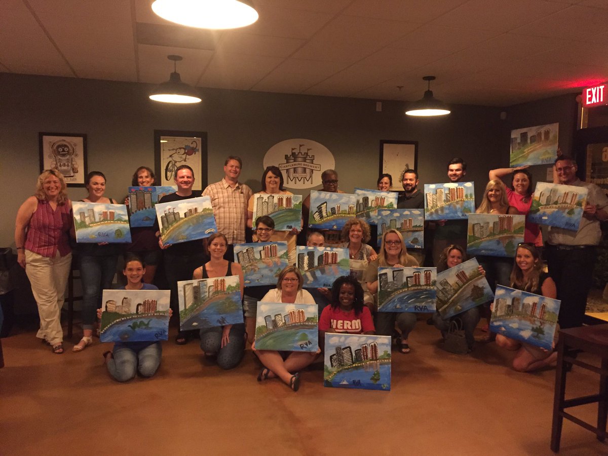 Castleburgbrew's tweet photo. Paint Night at the Castle last night. So much fun and raised $400 for Provide A Ride! #stormthecastle #providearide https://t.co/0w0IaRjQKl