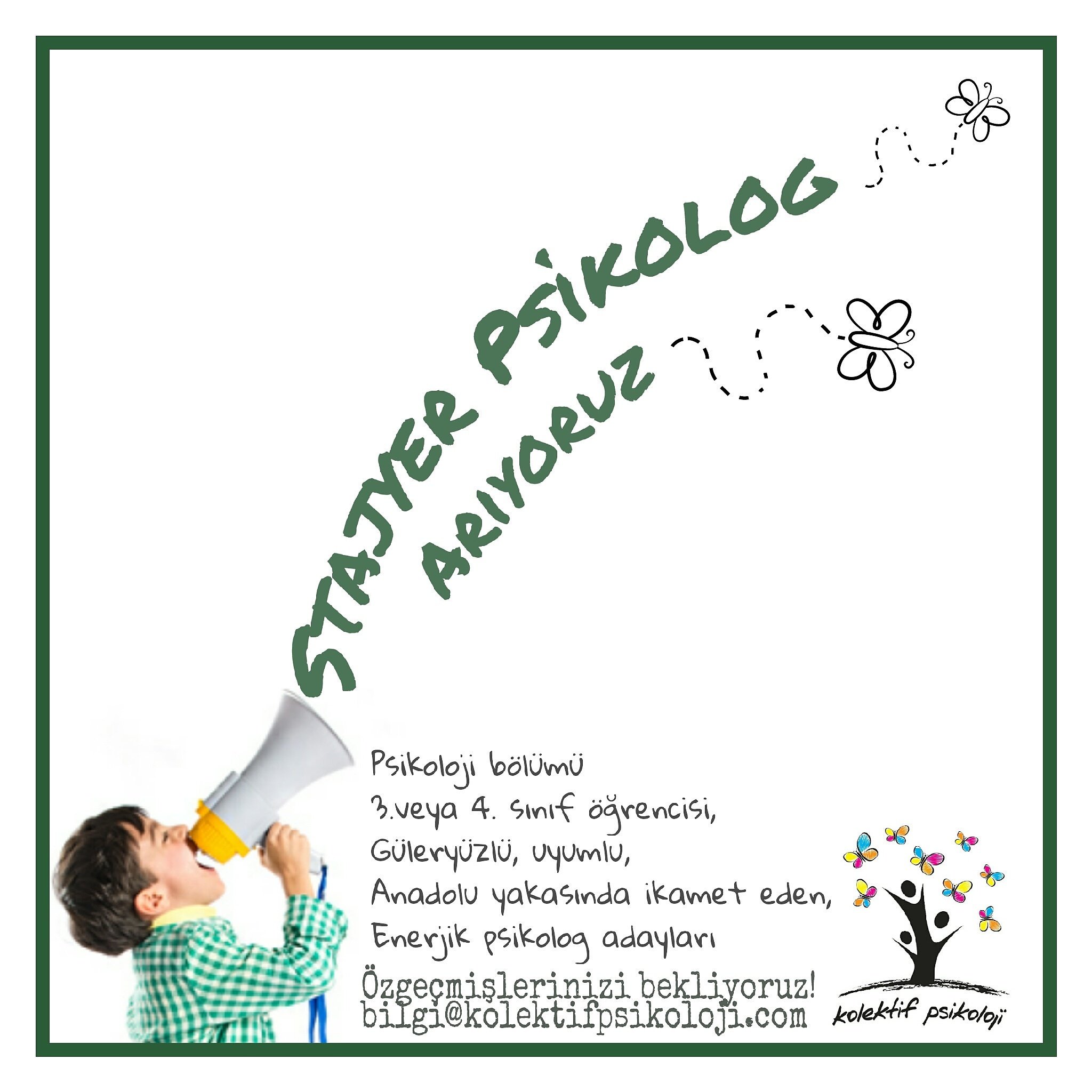 kolektif psikoloji a twitteren gonullu stajyer olmak ister misin stajyer psikolog psikoloji ogrencileri psikolojikdanismanlar staj zamani https t co lq0tjvpdhw twitter