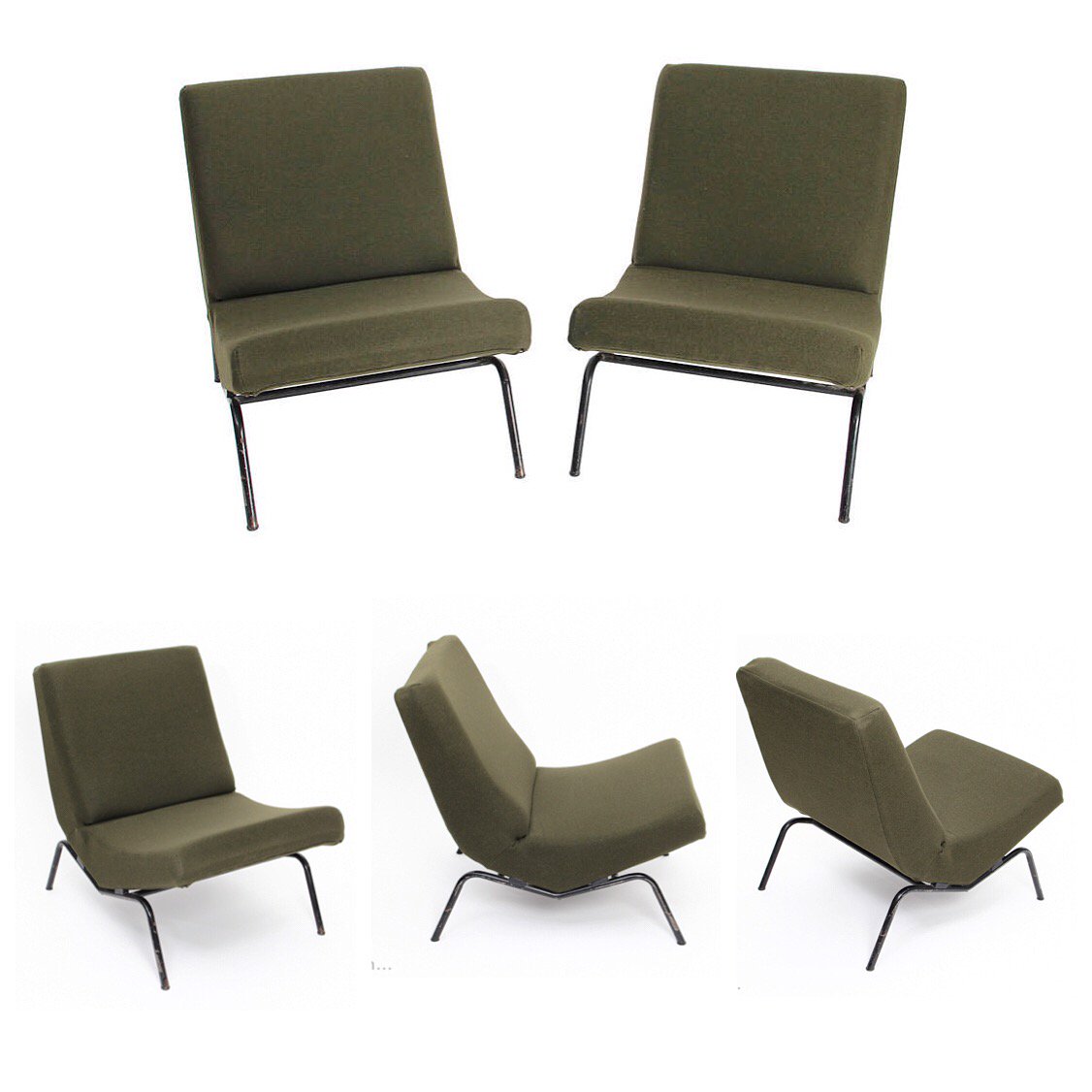 #Vintage #ForSale > pair of CM194 ORTF model, by Pierre Paulin edited by Thonet from 1955 > bit.ly/ademain_CM194_…