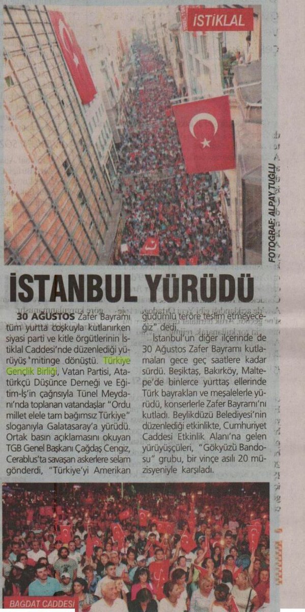 genclikbirligi's tweet photo. "Yasak Dinlemediller"
Ülke genelinde gerçekleştirdiğimiz 30 Ağustos eylemlerimiz Aydınlık'ta. 
-1 Eylül 2016- https://t.co/eucZ7xH3fV