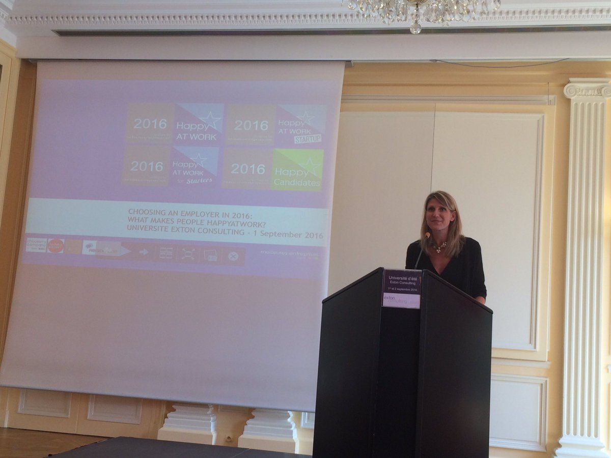 MariannePgx's tweet photo. A #ExtonU2016 @celica_thellier nous explique ce que veut dire être #happyatwork https://t.co/15gVvzov9b