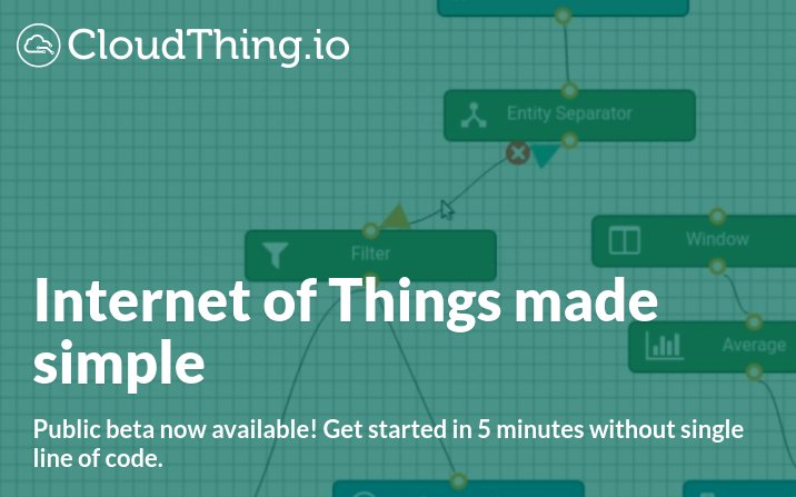 CloudThing #IoT platform is now open for public! Register now for free app.cloudthing.io/#/signup