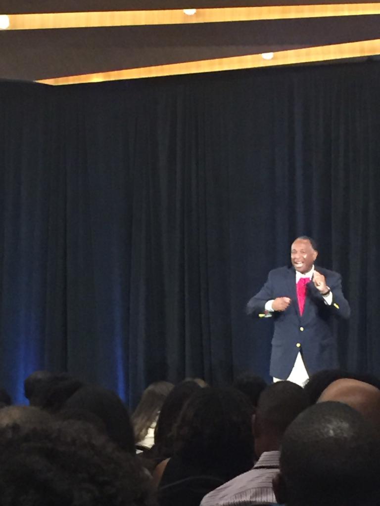 "Show up, stand up, speak up." Inspiring words last night from founding Nielsen EAC Member @eaglerev1