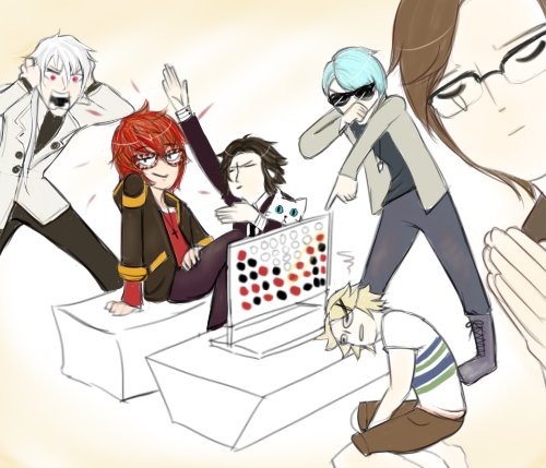 TheLegendary707's tweet image. Game night with the #Mysticmessenger Squad :^)