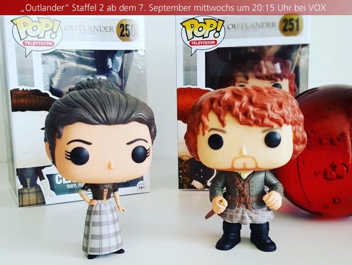 Wir verlosen zum #Outlander-Staffelstart 2x Pop-Figuren von Claire und Jamie. Mitmachen? Retweet bis Mi, 15 Uhr!