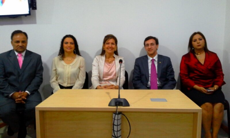 En @ucooperativaiba inauguración APA #SalaDeAudiencias presencia Dr. Danilo Rojas @consejodeestado  @Patoizquierdo