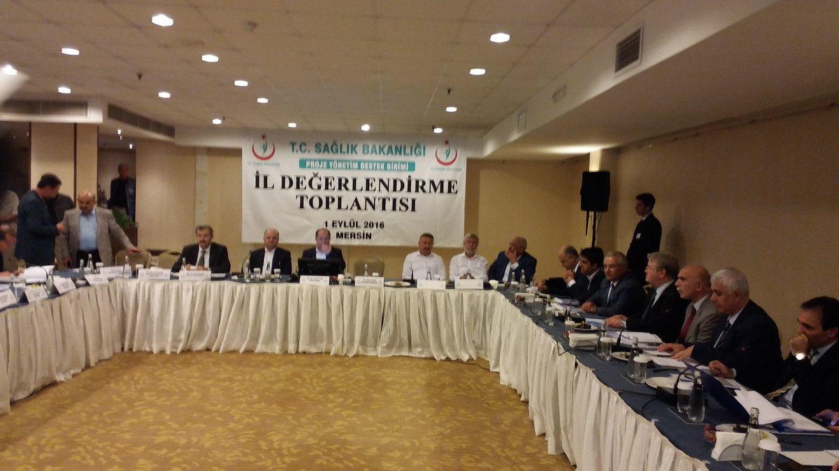 Sağlık Bakanımız Sayın Recep Akdağ ile  Mersin Sağlık Hizmetleri Değerlendirme Toplantısı programına katıldık