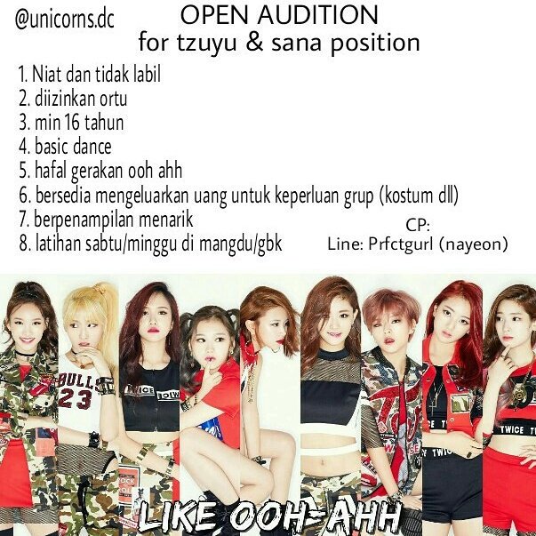 Open audition for tzuyu &amp; sana ^.^