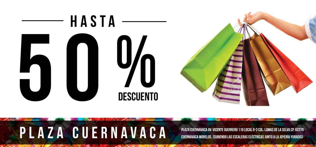 plazacuerna's tweet photo. #Fashionalia tiene para ti una increíble promoción... 50% de descuento hasta el 4 de septiembre. #PlazaCuernavaca https://t.co/90s6vUALxp
