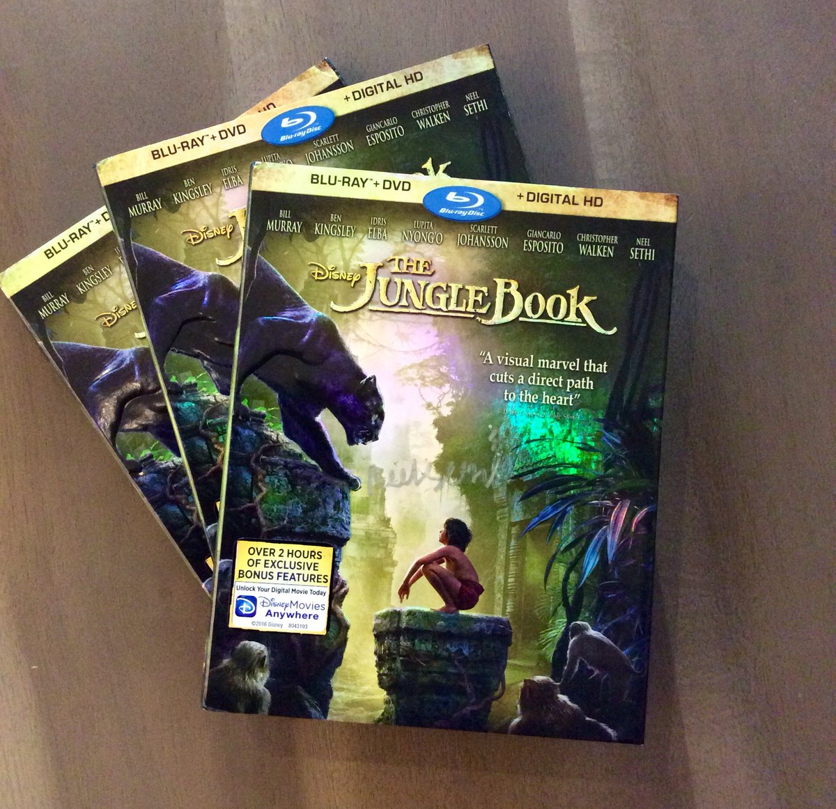 We are giving away three copies of <a href="/TheJungleBook/">The Jungle Book</a> signed by <a href="/TheNeelSethi/">Neel Sethi</a>! FOLLOW and retweet to win! #RTtoWin