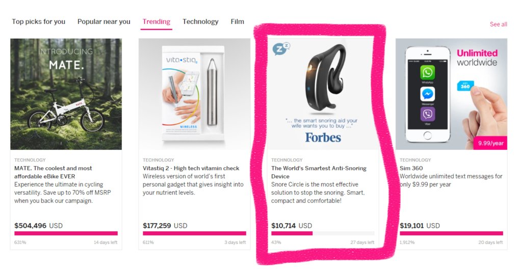 SnoreCircle's tweet image. WOW! #SnoreCircle is #trending now on @Indiegogo along with @mate_bike @vitastiq &amp;amp; #Sim360! bit.ly/2bHrt6K
