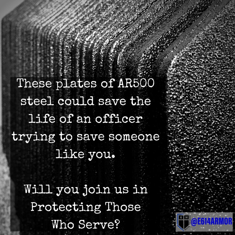 E614armor's tweet photo. #lawenforcement #protectingthosewhoserve #e614 #e614armor #police #bluelives #ThinBlueLine #ar500 https://t.co/OpLkTBGIRW