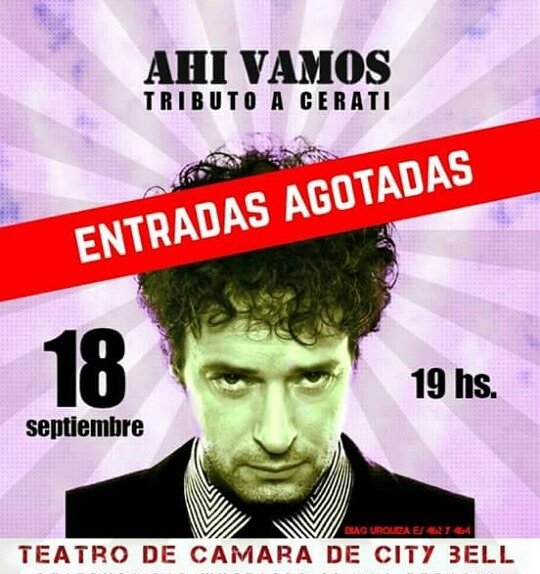 ahivamostributo's tweet photo. ENTRADAS AGOTADAS para el #tributoACerati https://t.co/LZ8AzItgEQ