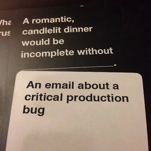 RT @ThePracticalDev: Cards Against Developers https://t.co/lvubi9LiK3 1