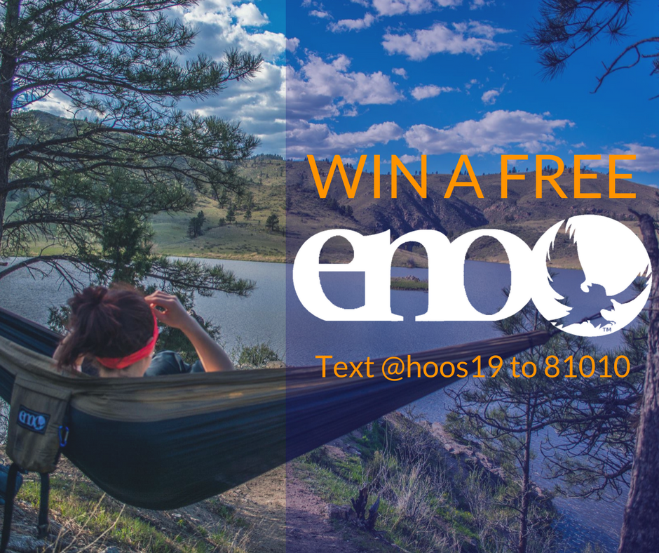 uva2019's tweet photo. WIN A FREE ENO!
Text "@hoos2019" to 81010 by September 9th for a chance to win one of five free Eno hammocks! https://t.co/qSimqrh7iH