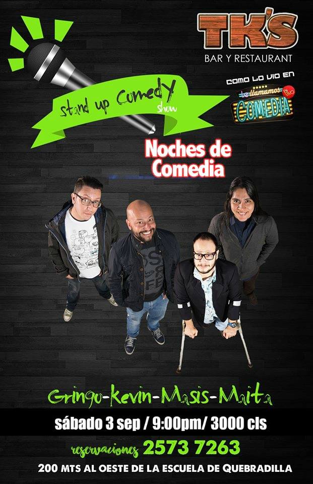 novembamen's tweet photo. Quebradillas Cartago SEP 03 #cartaguitocampeon @tebanstandup UN ROJO POR EL CHIQUI. VIVA TENCHAS #standupcomedy2 https://t.co/ftUpSmthAK