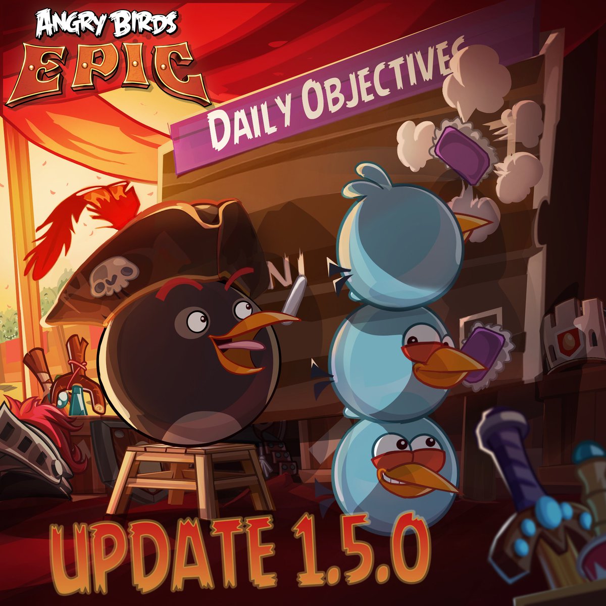 HUGE Angry Birds Epic Update Adds PvP Battle Arena & Leagues