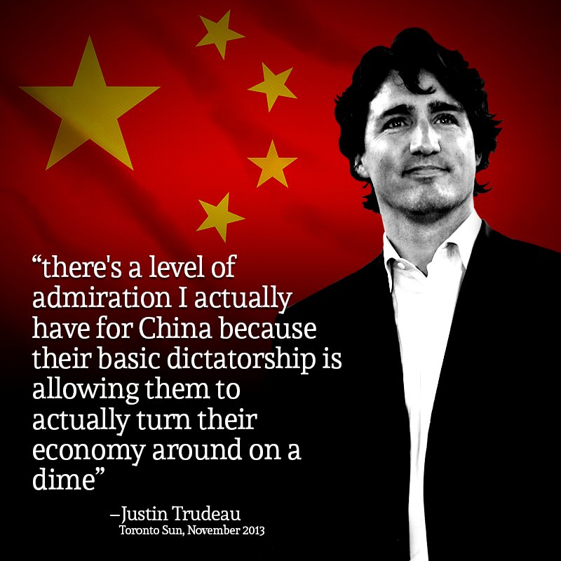 Conservative Party on Twitter: "#TBT to the time @JustinTrudeau expressed  his admiration for China! #cdnpoli https://t.co/FL93dxLjee" / Twitter