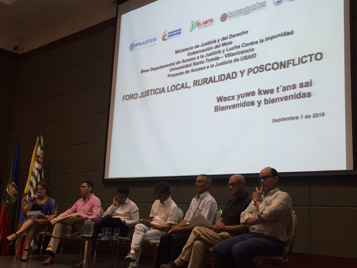 GobiernoMeta's tweet photo. Paneles: pueblos indígenas, operadores de justicia, presencia de lis presidentes del CSJ y del tribunal del Meta https://t.co/RgaYkCGC0Q