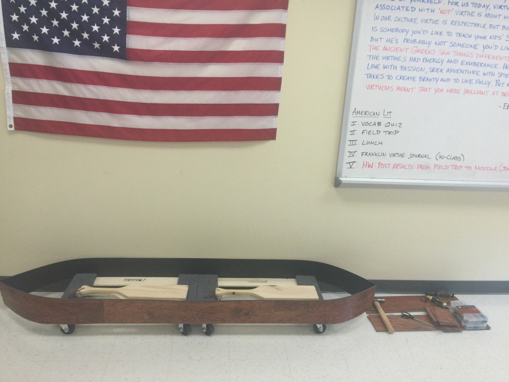 bonatonit's tweet photo. Interesting artifact in Mr. Farrell's classroom. Can't wait to hear how he's using this! #boyfriendly https://t.co/BHZIvCnioL