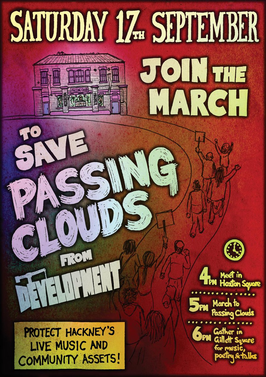 passingclouds's tweet image. JOIN US ON A MARCH TO SAVE PASSING CLOUDS FROM DEVELOPMENT ON SATURDAY 17TH SEPTEMBER! tinyurl.com/z82dc4z