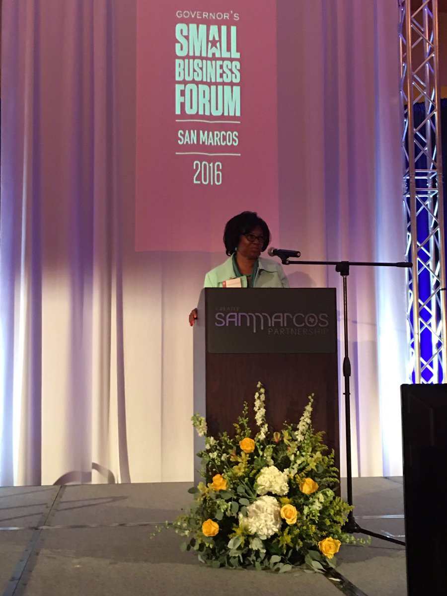 Texas4Women's tweet photo. Commissioner Karen Harris shared Gov Abbott's initiative of making TX #1 for #womenowned businesses👯 #GSBF16 https://t.co/4vya4Gmjv9