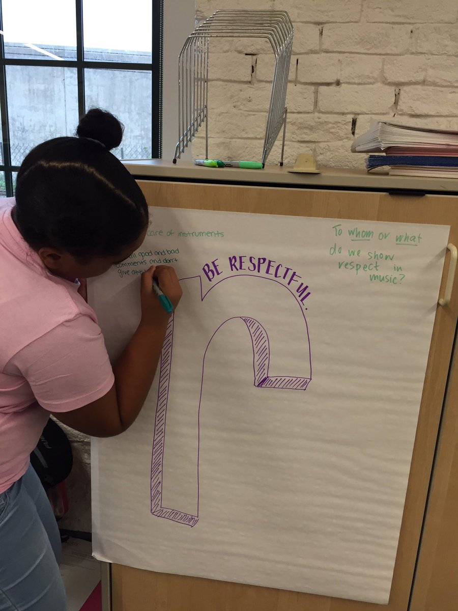 GHAAStrings's tweet image. It&apos;s the first day of strings and our RAFT posters are already filling up! #artsmiddle #PBIS #behaviorexpectations