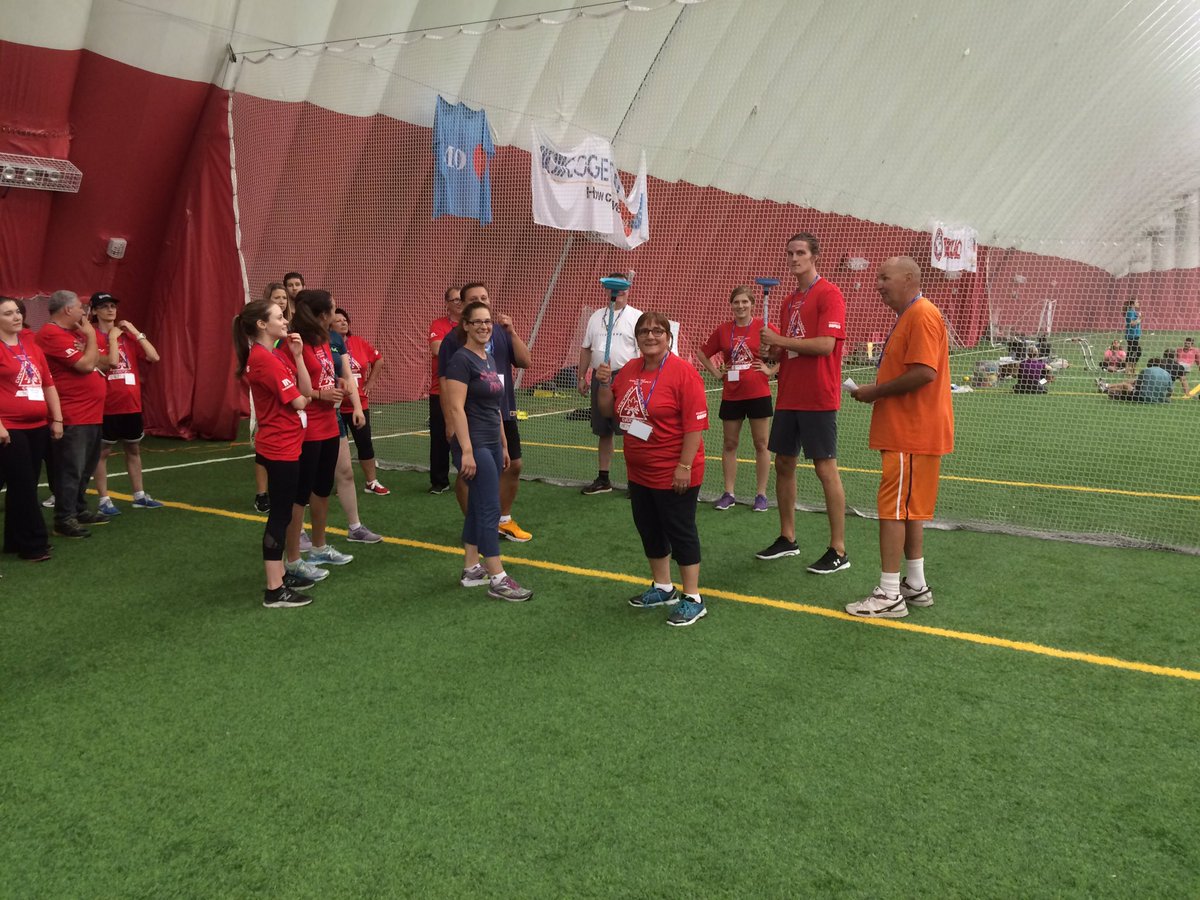 PlayocracyInc's tweet photo. Plunger math relay w CIRA at physical literacy summit. Ho Wig #opls2016 @CIRAOntario https://t.co/L5OVtDErju