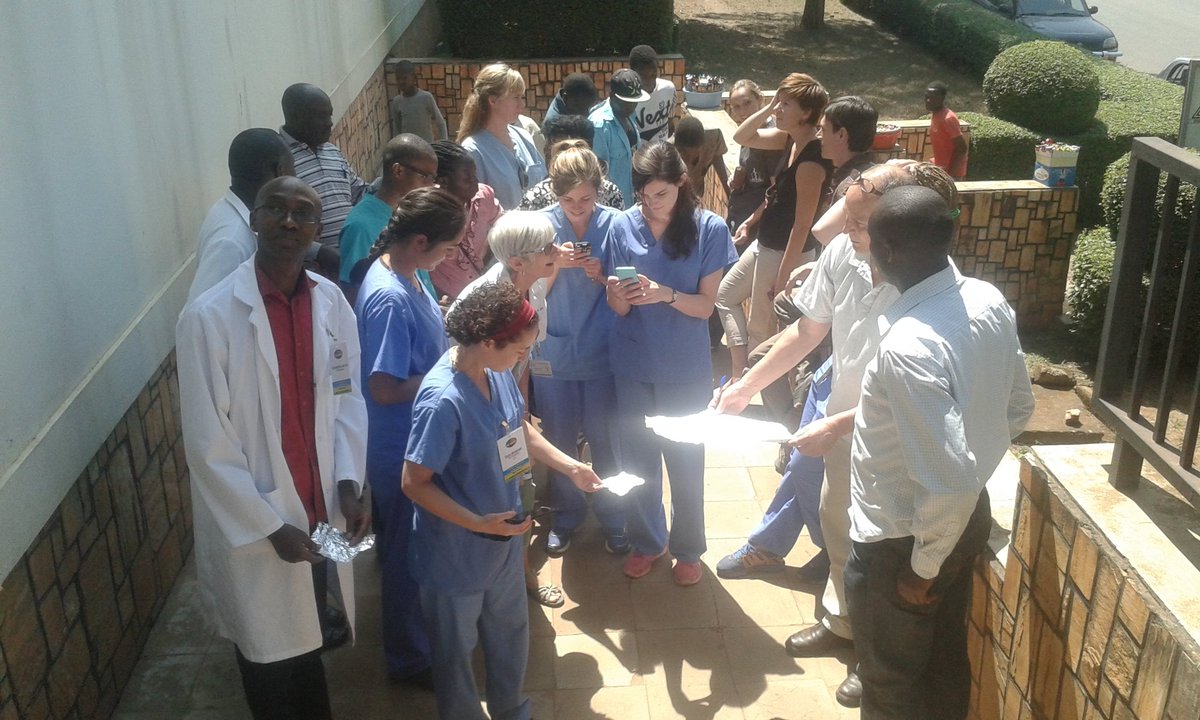 RECA_RWANDA's tweet photo. EMIT took a break today to view the solar eclipse #EMIT2016 @RwandaEMCases https://t.co/m9EhEqLPbW