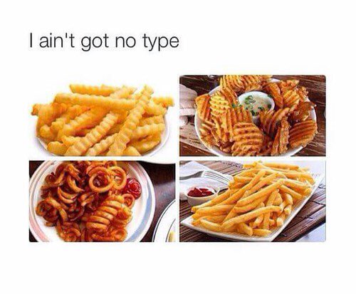 TNM_Students's tweet photo. Never has there been a truer statement about me as a person #friesbeforeguys #friesbeforeeverything 🍟 https://t.co/YfUHuedOAp