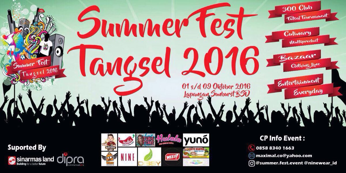Ada yang mau dateng bareng mimin ke <a href="/summerfest96/">Summer Fest 2016</a> ?? Lets follow twitter and instagram Kuliner tangsel..:)