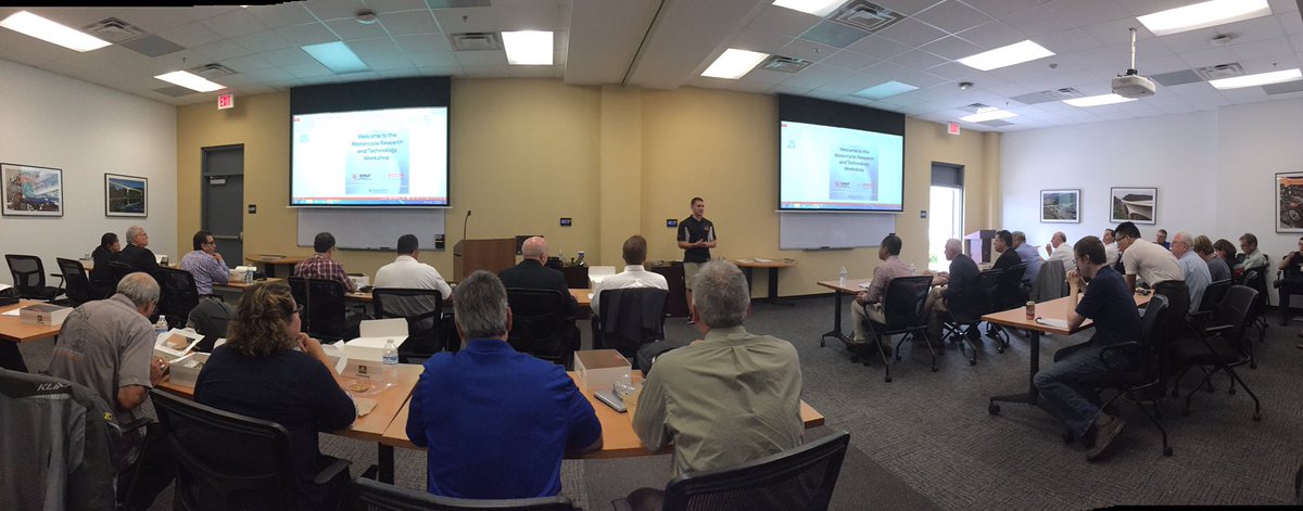 VT_BOLT's tweet photo. Great day at the VTTI Smart Road on Motorcycle Research Day! Thanks for having us out there to present! #Hokies #VT https://t.co/wuQFgoRPZc