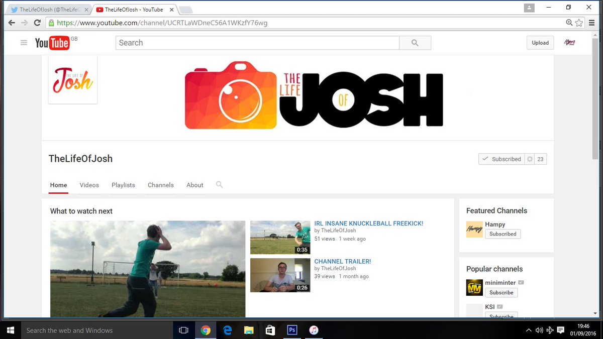 HyperBeastGFX's tweet image. New Set Of GFX For @TheLifeOfJoshh Check Out His Youtube Channel Which Will Soon Be Full Of Great Content! @HampyHD